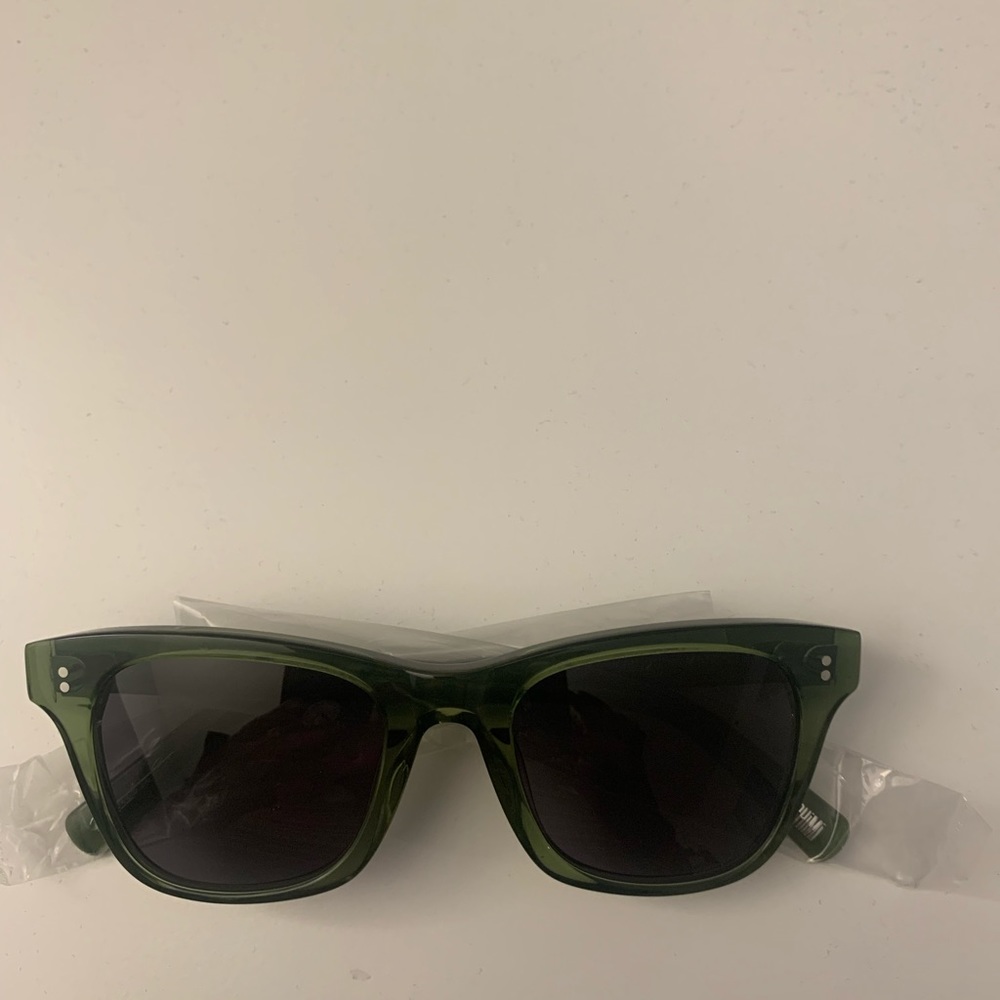 New in box chimi green sunglasses.